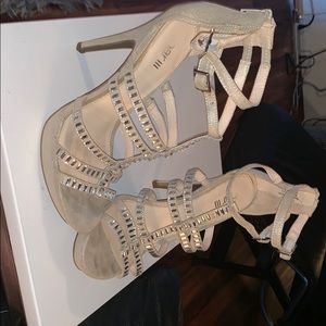 Bar III Champagne Heels